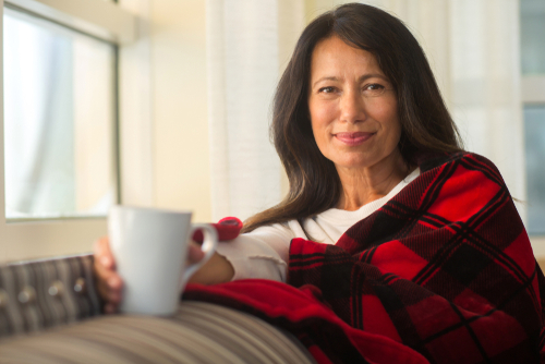 Woman relaxing after Diabetic Retinopathy treatment